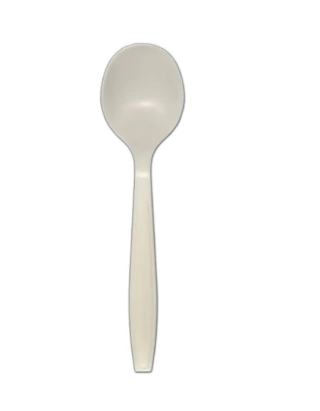 Soupspoon, Heavy Weight, White, PS, L: 14.5 CM, W: 4.5 G - 1000