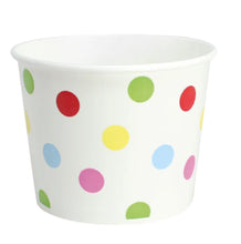 Load image into Gallery viewer, 16 oz Double Poly Paper Food Container, Dots, 112mm - 1000 Pcs
