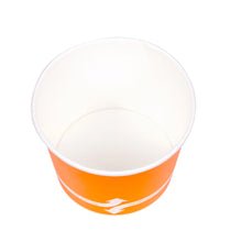 Load image into Gallery viewer, 16 oz Double Poly Paper Food Container, Orange, 112mm - 1000 Pcs
