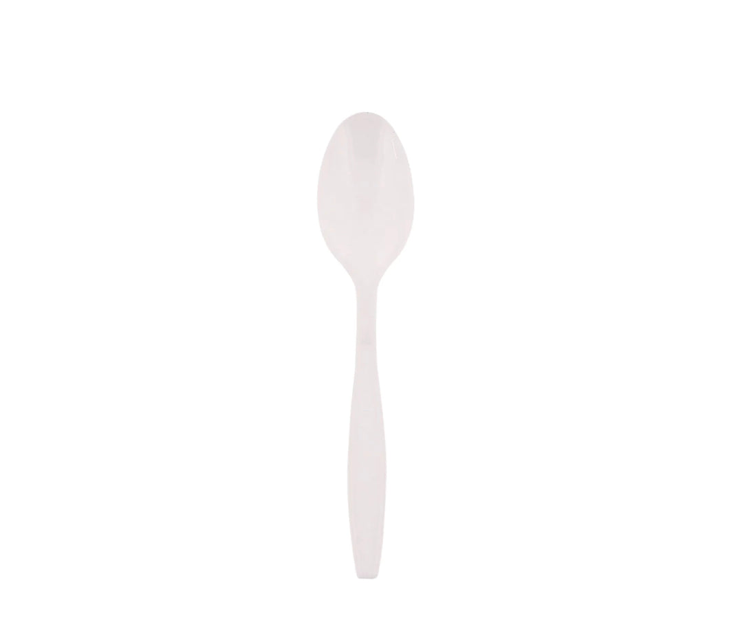 Teaspoon, Heavy Weight, White, PS, L: 15.3 CM, W: 4.2 G - 1000