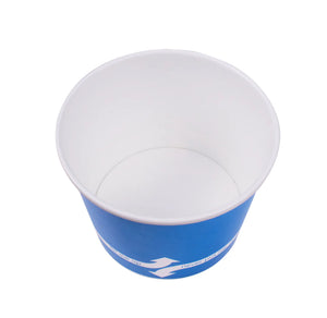 16 oz Double Poly Paper Food Container, Blue, 112mm - 1000 Pcs