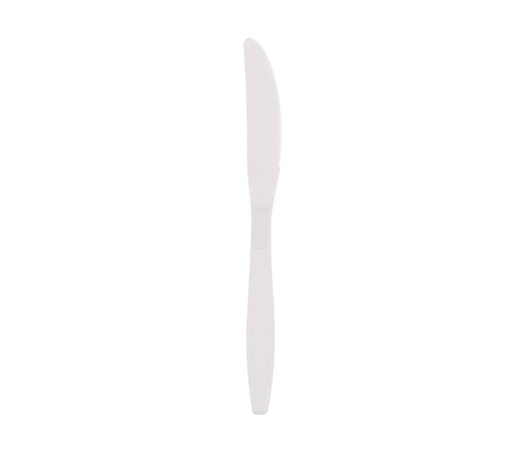 Knives, Heavy Weight, White, PS, L: 19.2 CM, W: 5.7 G - 1000