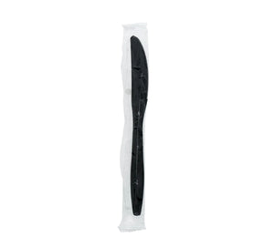 Knives, Ind Wrapped, Heavy Weight, Black, PS, L: 19.2 CM, W: 5.7 G - 1000