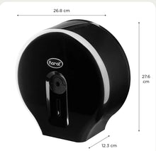 Load image into Gallery viewer, 10&quot; Jumbo Roll Tissue Dispenser, Black - 1 unit
